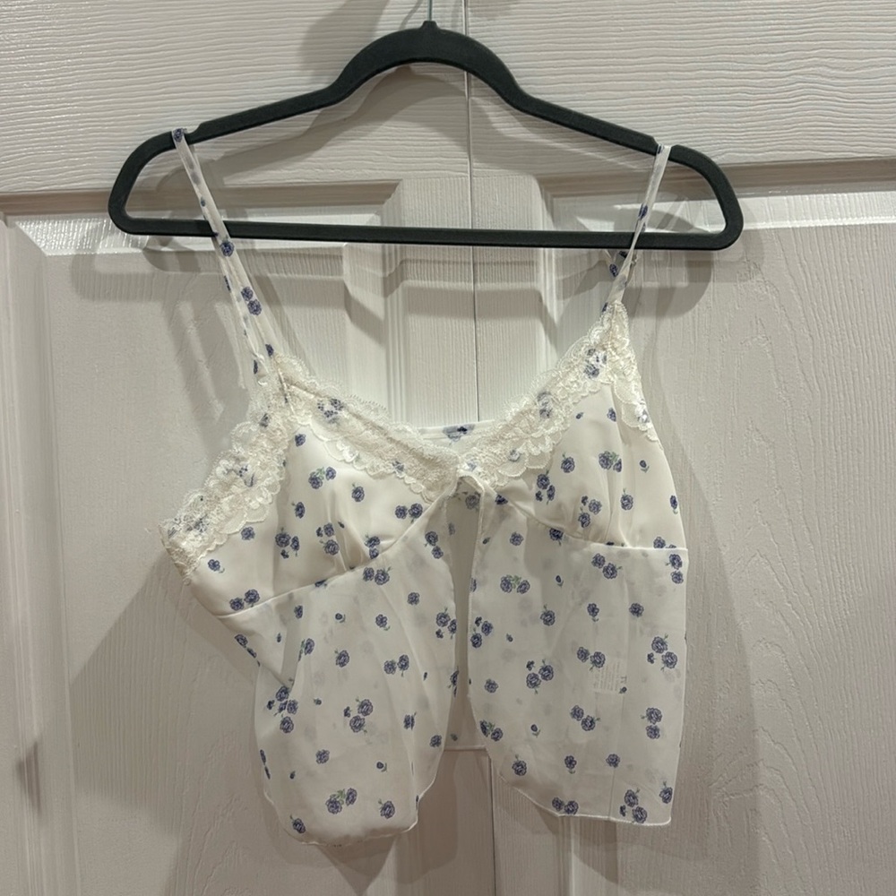 Open front crop top